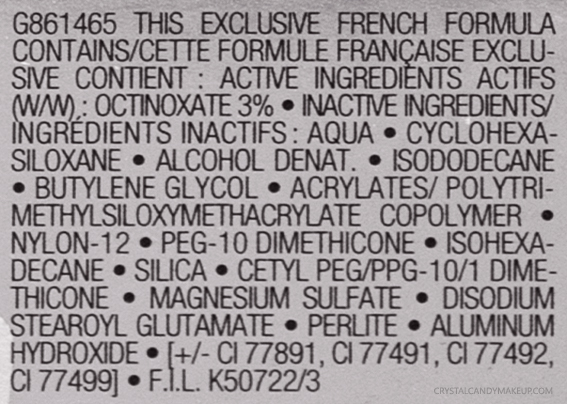 Lancôme Teint Idole Ultra Wear Foundation Review Ingredients
