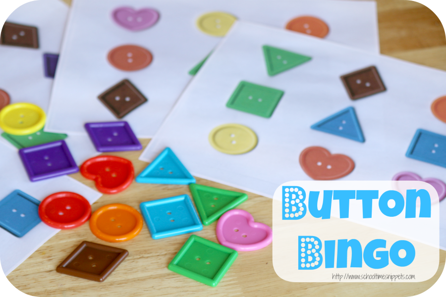 shapes bingo game for preschoolers