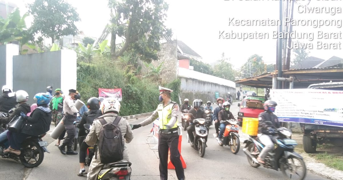 Pelaksanaan Psbb Hari Ke 6 Polsek Sukasari Polrestabes Bandung