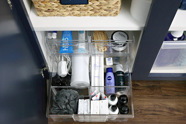 Doubling Up On Under The Sink Storage Space, How To Organize Under Sink Bathroom