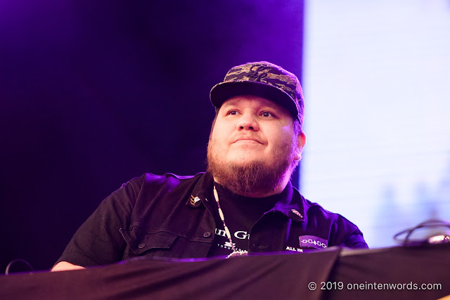 A Tribe Called Red at Riverfest Elora on Sunday, August 18, 2019 Photo by John Ordean at One In Ten Words oneintenwords.com toronto indie alternative live music blog concert photography pictures photos nikon d750 camera yyz photographer summer music festival guelph elora ontario