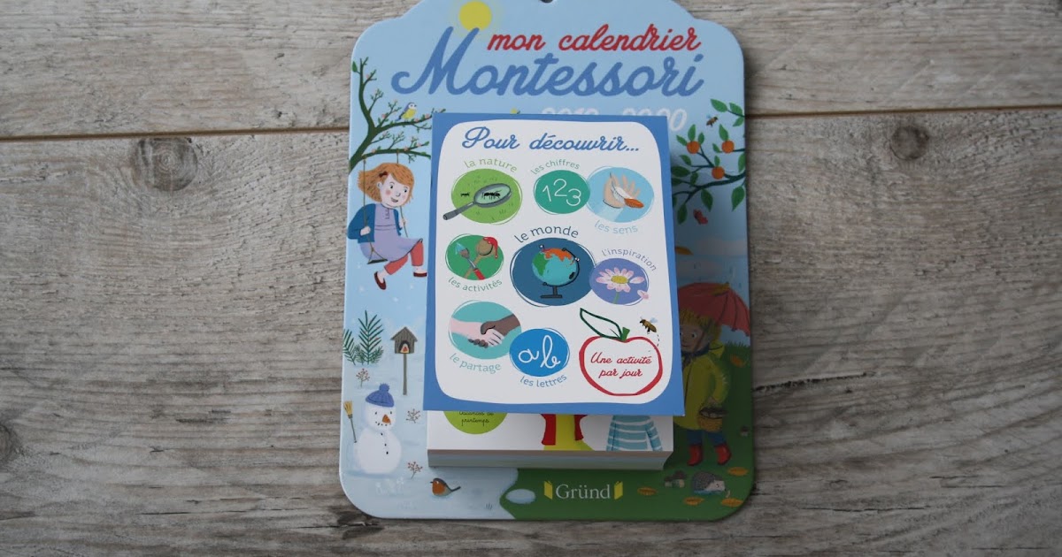 Mon calendrier Montessori 2019-2020 - MvWm - Ma vie de WonderMaman