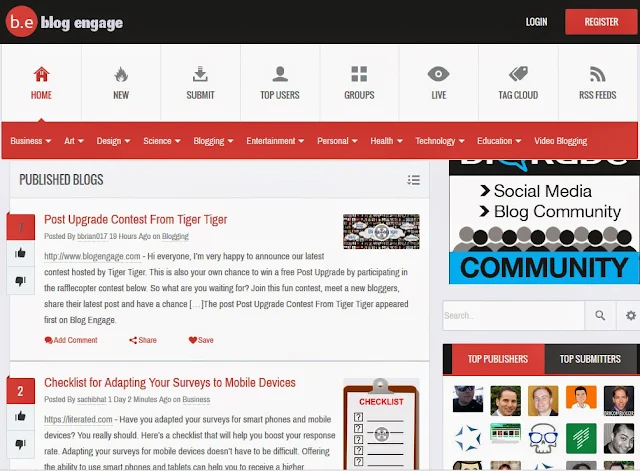 BlogEngage Review : Best Online Community for Bloggers : eAskme