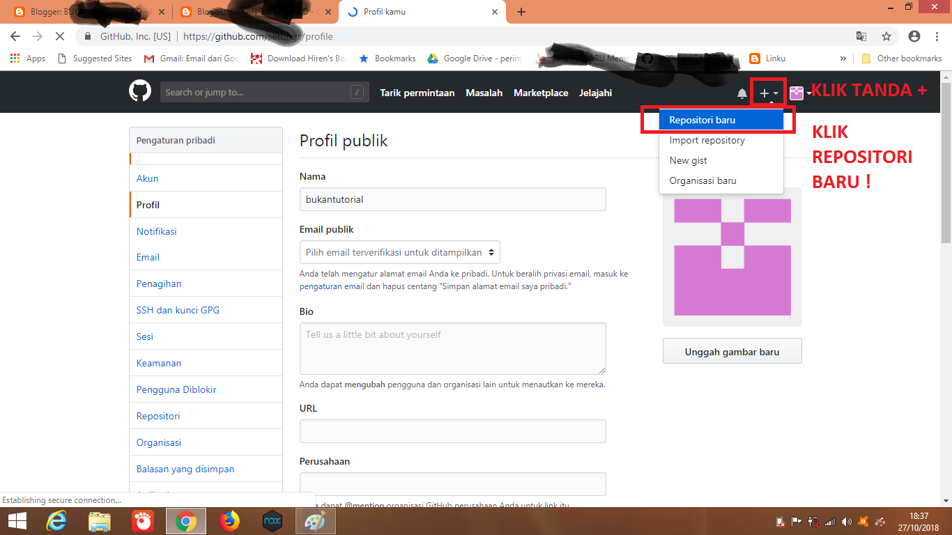 Tutorial Cara Upload File ke GITHUB Terbaru 2018 Template Premium Gratis