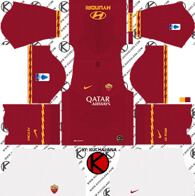 AS Roma 2019\/2020 Kit - Dream League Soccer Kits - Kuchalana