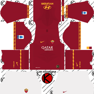 AS Roma 2019 2020 Kit Dream League Soccer Kits Kuchalana