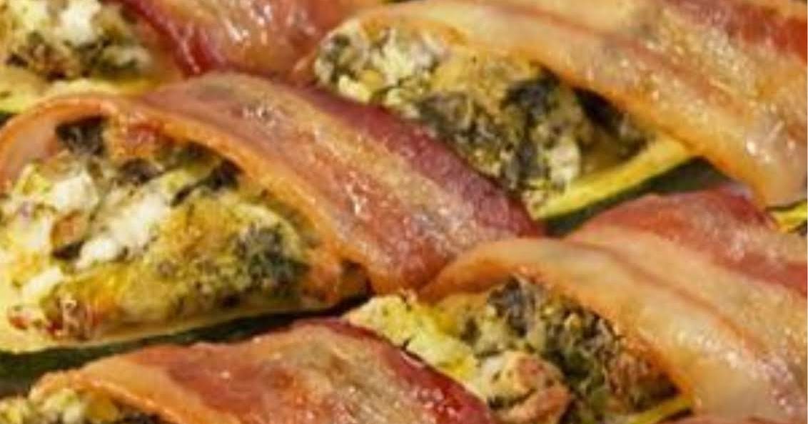 Best Bacon Wrapped Stuffed Zucchini Kayla Murphy