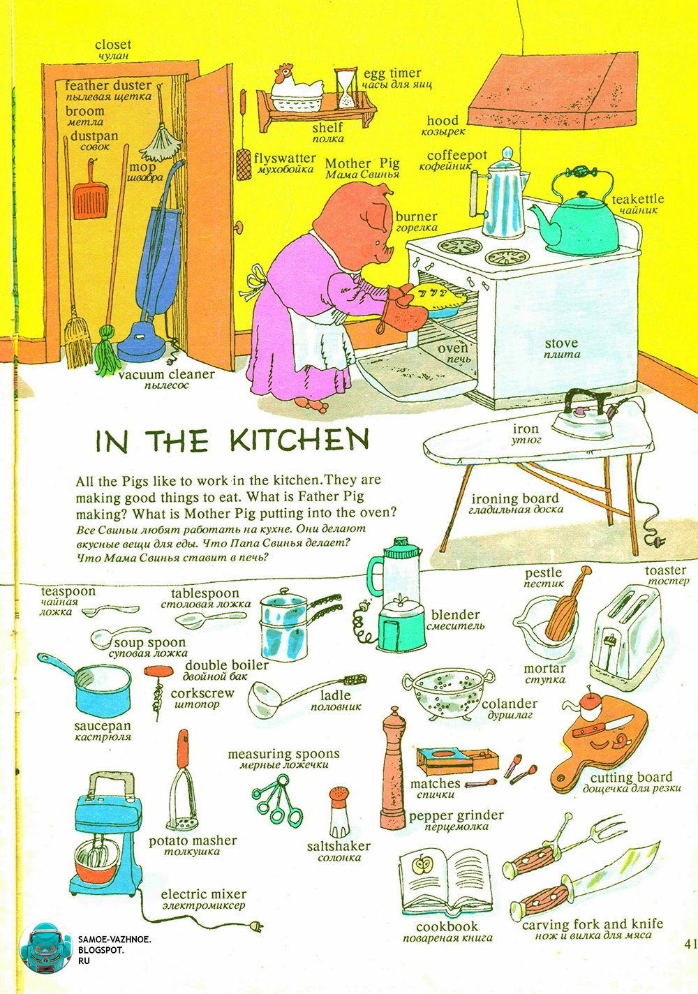 Правила на кухне на английском