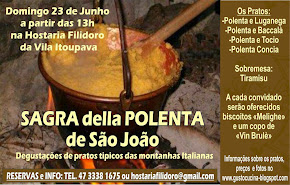SAGRA DELLA POLENTA de Sao Joao na Hostaria Filidoro