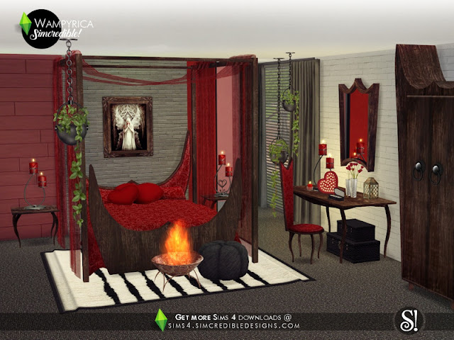 Готический стиль — наборы мебели и декора для Sims 4 со ссылками для скачивания