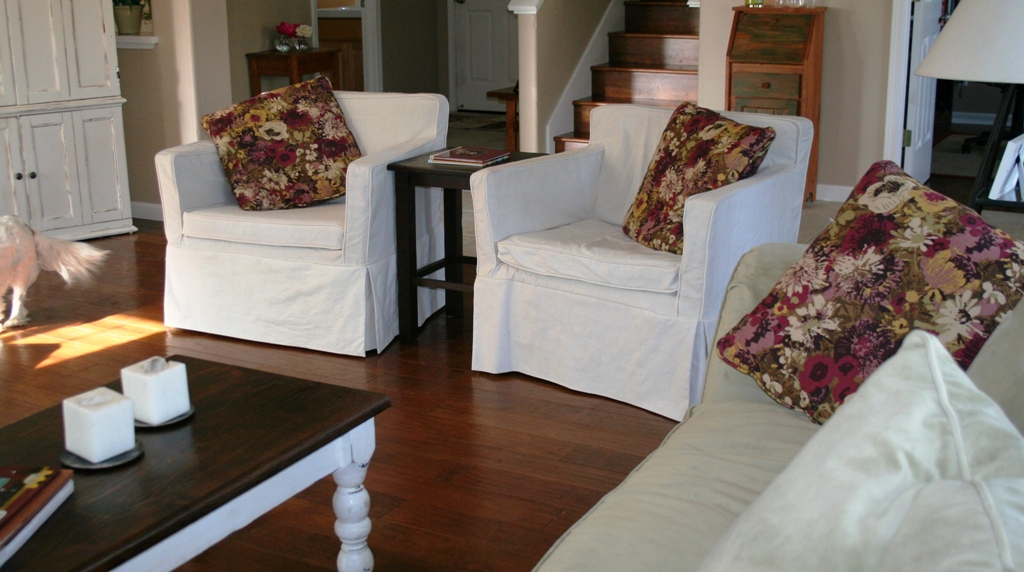 Mimi's Handmade Happenings Slipcovers with Canvas Drop Cloths
