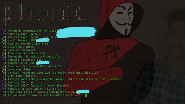  most advanced phonia toolkits to scan phone numbers by (hackingtruth.in or kumaratuljaiswal.in )