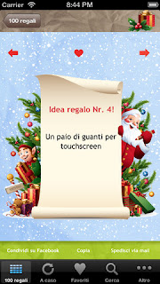 L'app 100 idee regalo natalizie a meno di 20 Euro