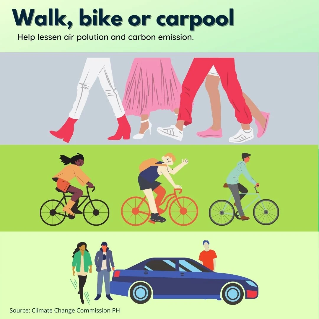 Walk Bike Carpool Poster