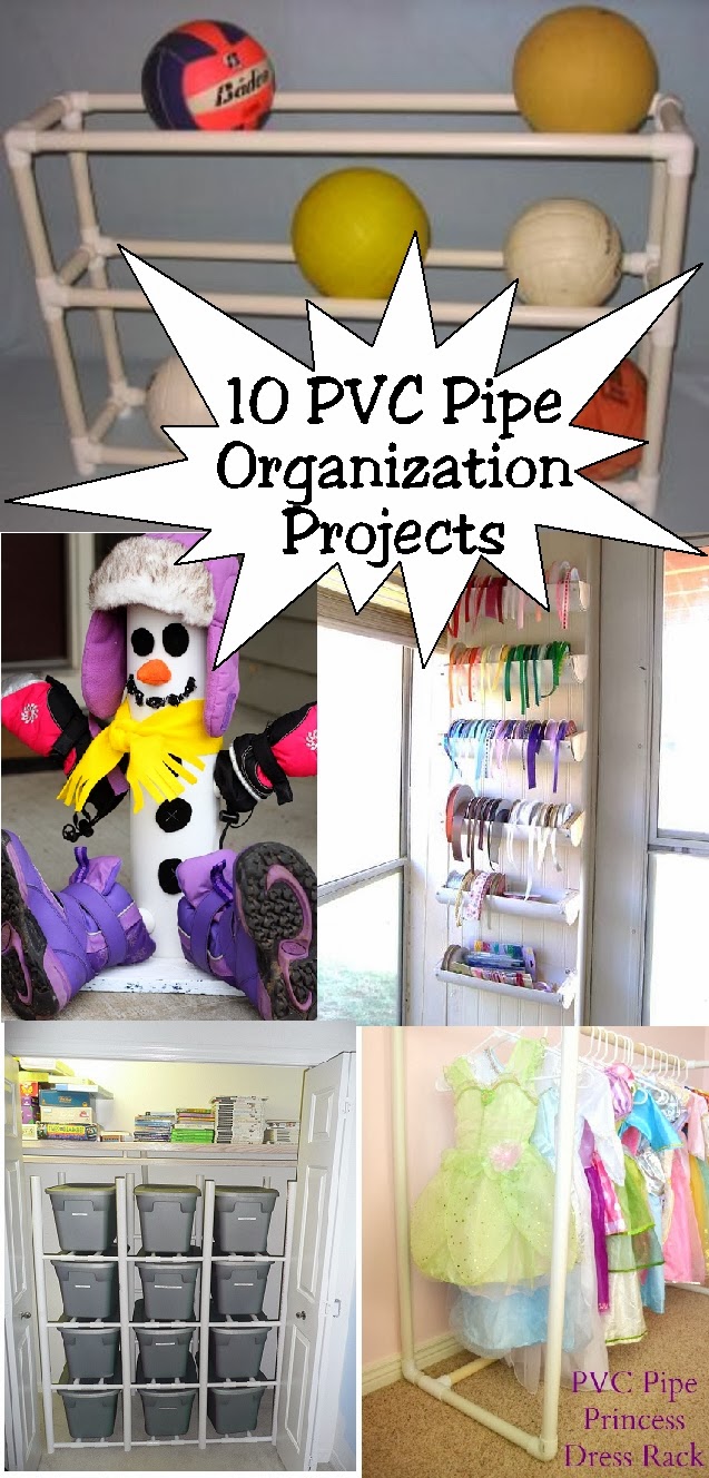 DIY Party Mom 10 PVC Pipe Organizing Projects