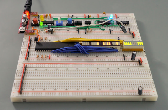 6502 with LED and Ben Eater's clock module