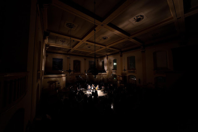 Solem Quartet (Amy Tress, William Newell, Stephen Upshaw, Stephanie Tress) at Spotlight Chamber Concerts at St John's Waterloo (Photo Matthew Johnson)