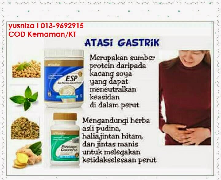 Niza Health and Beauty Shoppe: Testimoni Atasi Gastrik Dengan ESP Shaklee