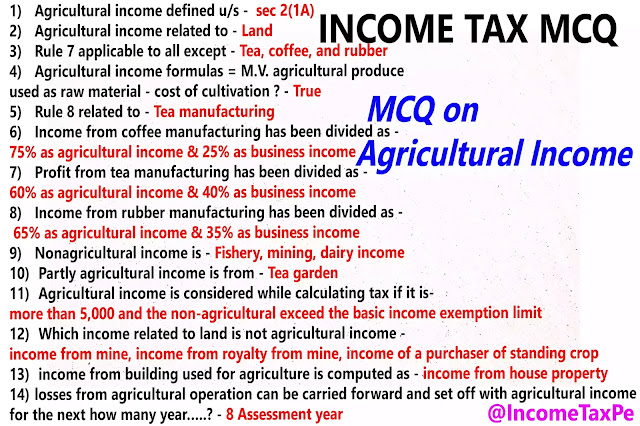 Income Tax MCQ
