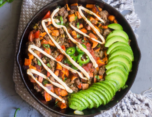 LOADED TACO SWEET POTATO SKILLET