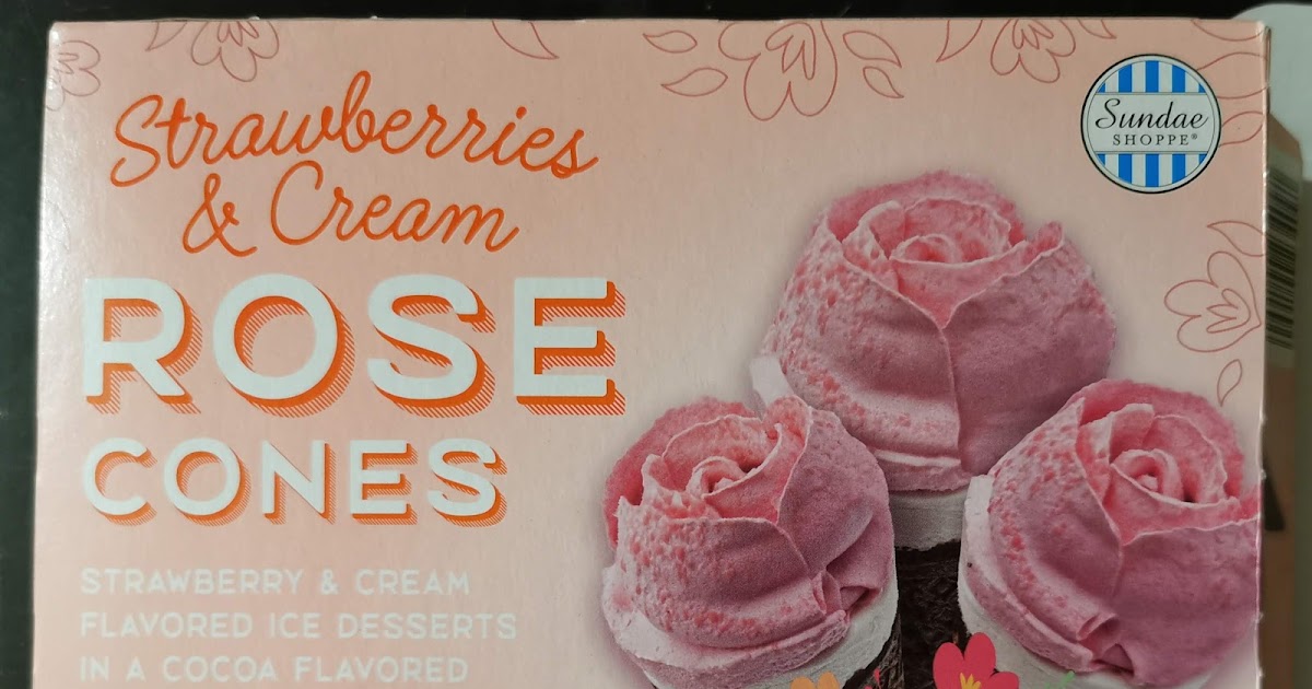 Sundae Shoppe Strawberries and Cream Rose Cones (Aldi)
