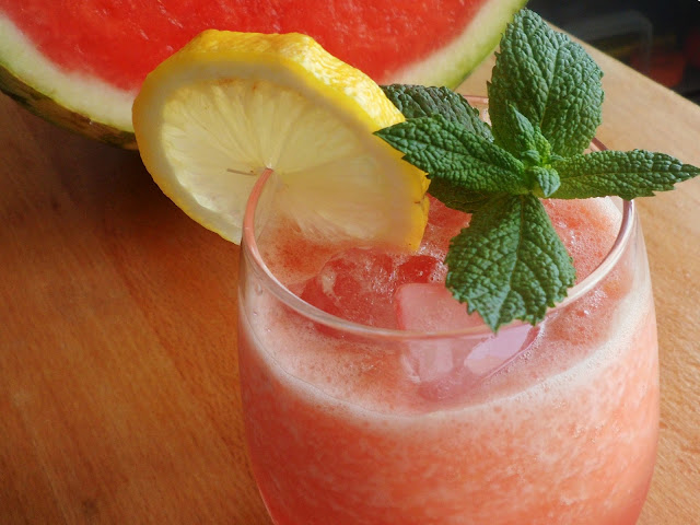 bebidas sem álcool melancia