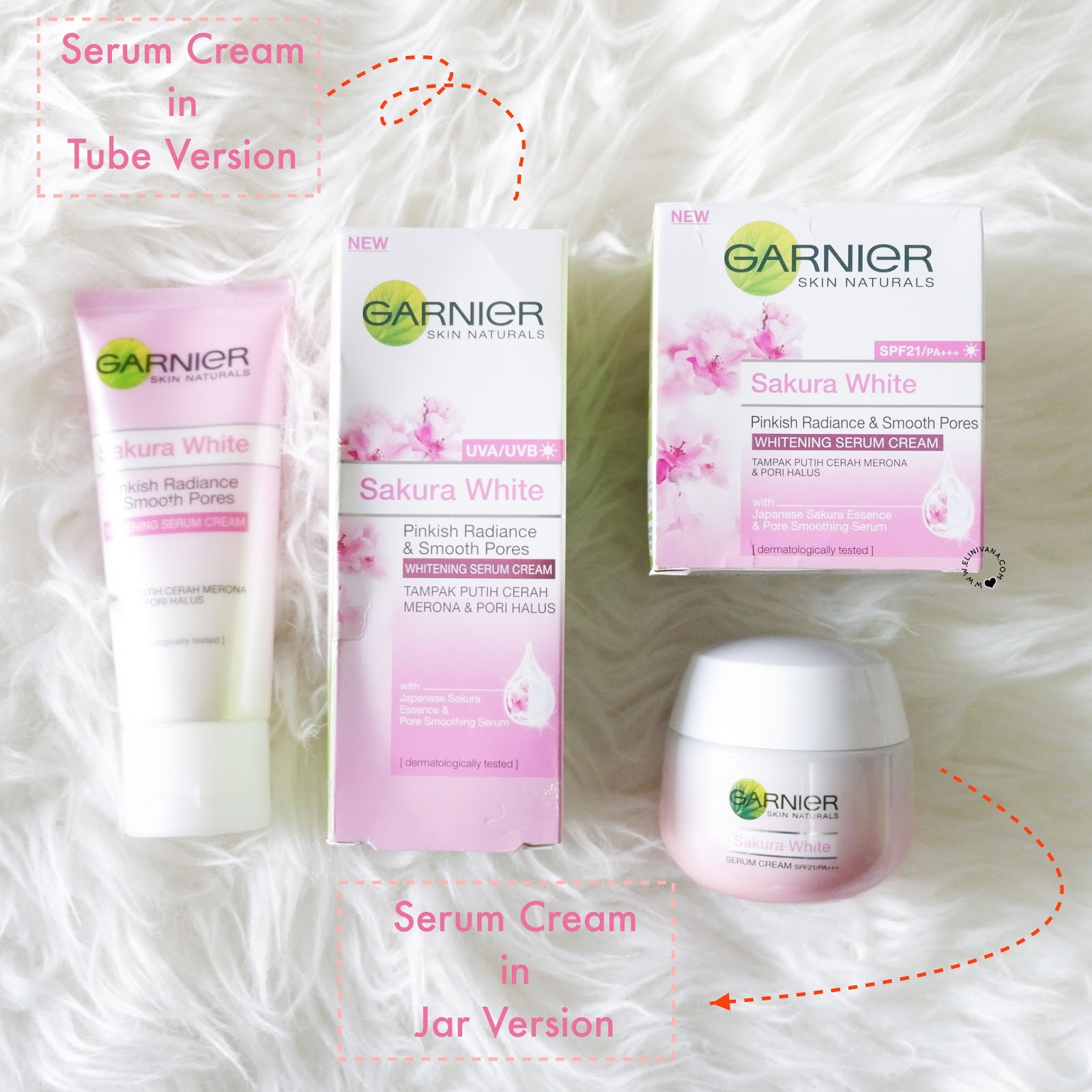 Test Selfie 5cm Dan Garnier Sakura White Series Review Elin Ivana Beauty Blogger Indonesia