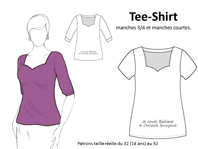Patron Tee-shirt Gratuit à Télécharger Enfant bettinaelcreation.com