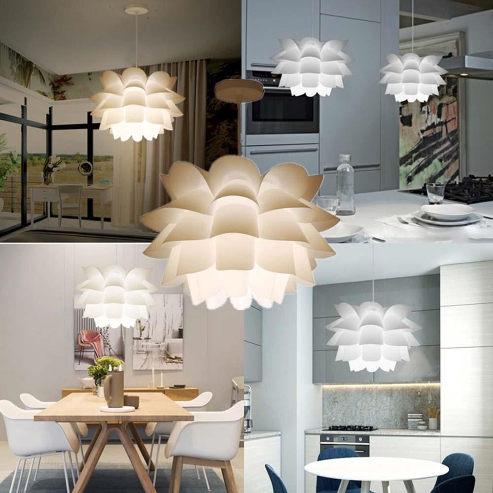 de salas con lamparas colgantes