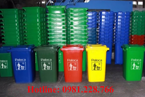 Các loại màu sắc của các thùng rác nhựa tại Hành Tinh Xanh