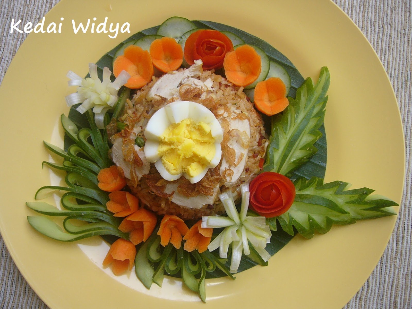 Kedai Widya Nasi Goreng Jawa Surabaya Dengan Garnish