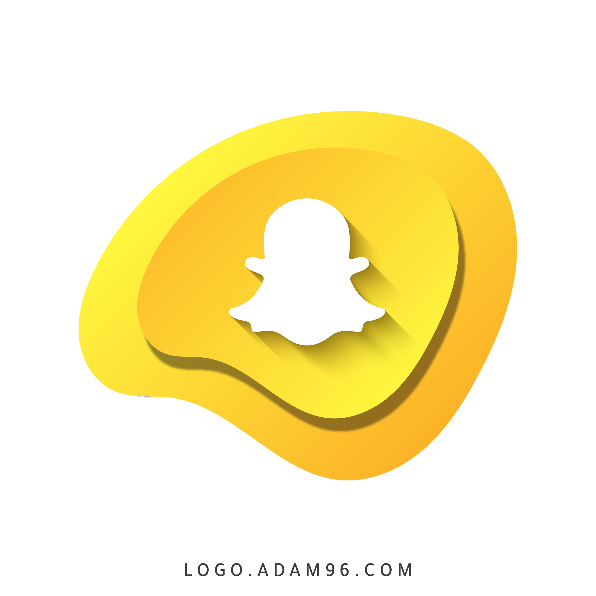 تحميل اجمل ايقونة سناب شات لوجو سناب شات عالي الجودة Logo Snapchat PNG