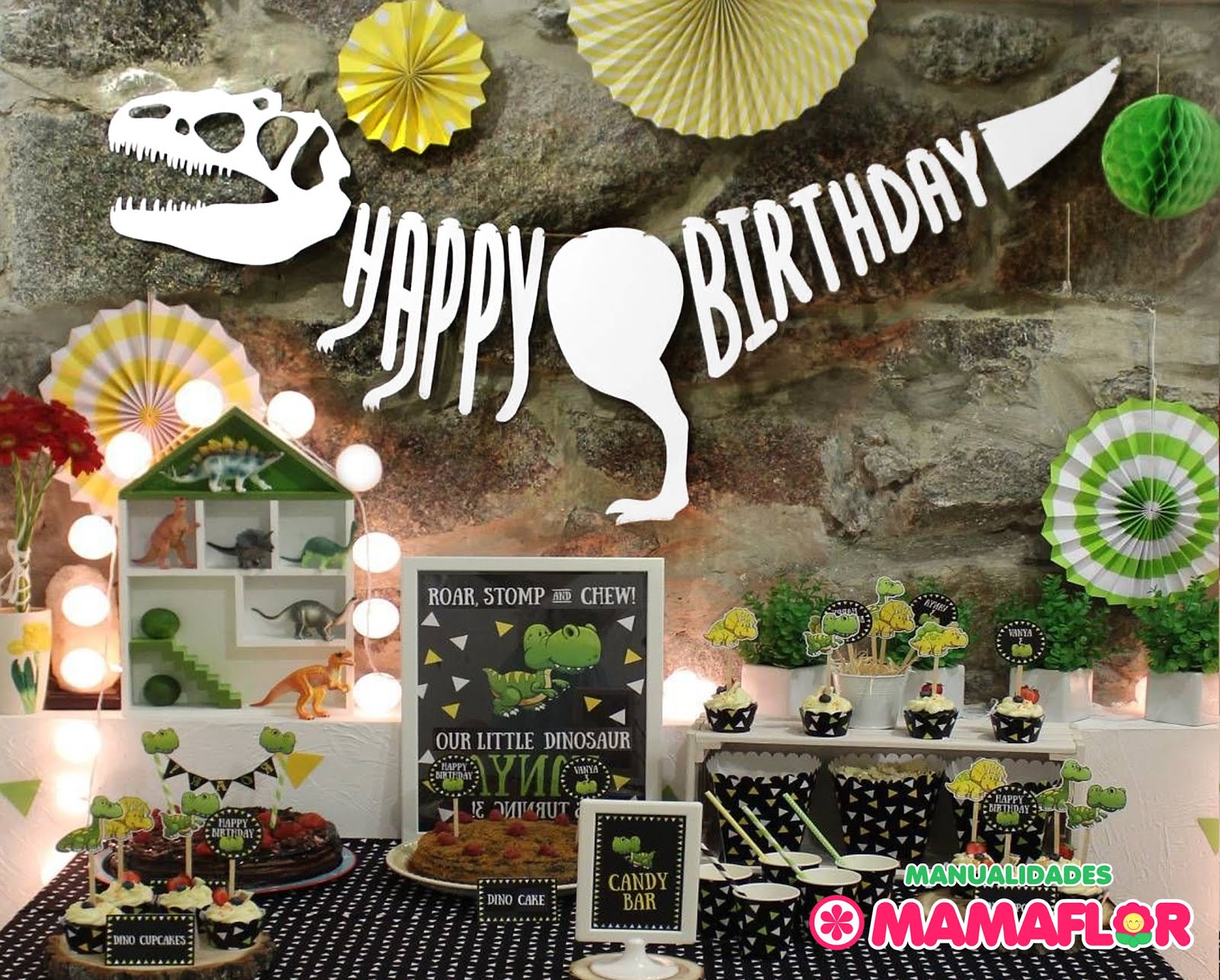 Luna edificio entrar Increíbles Ideas para Fiesta de Dinosaurio! - Manualidades MamaFlor