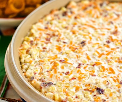 CRACKED OUT CORN DIP {FOOTBALL FRIDAY} #appetizers #dinner