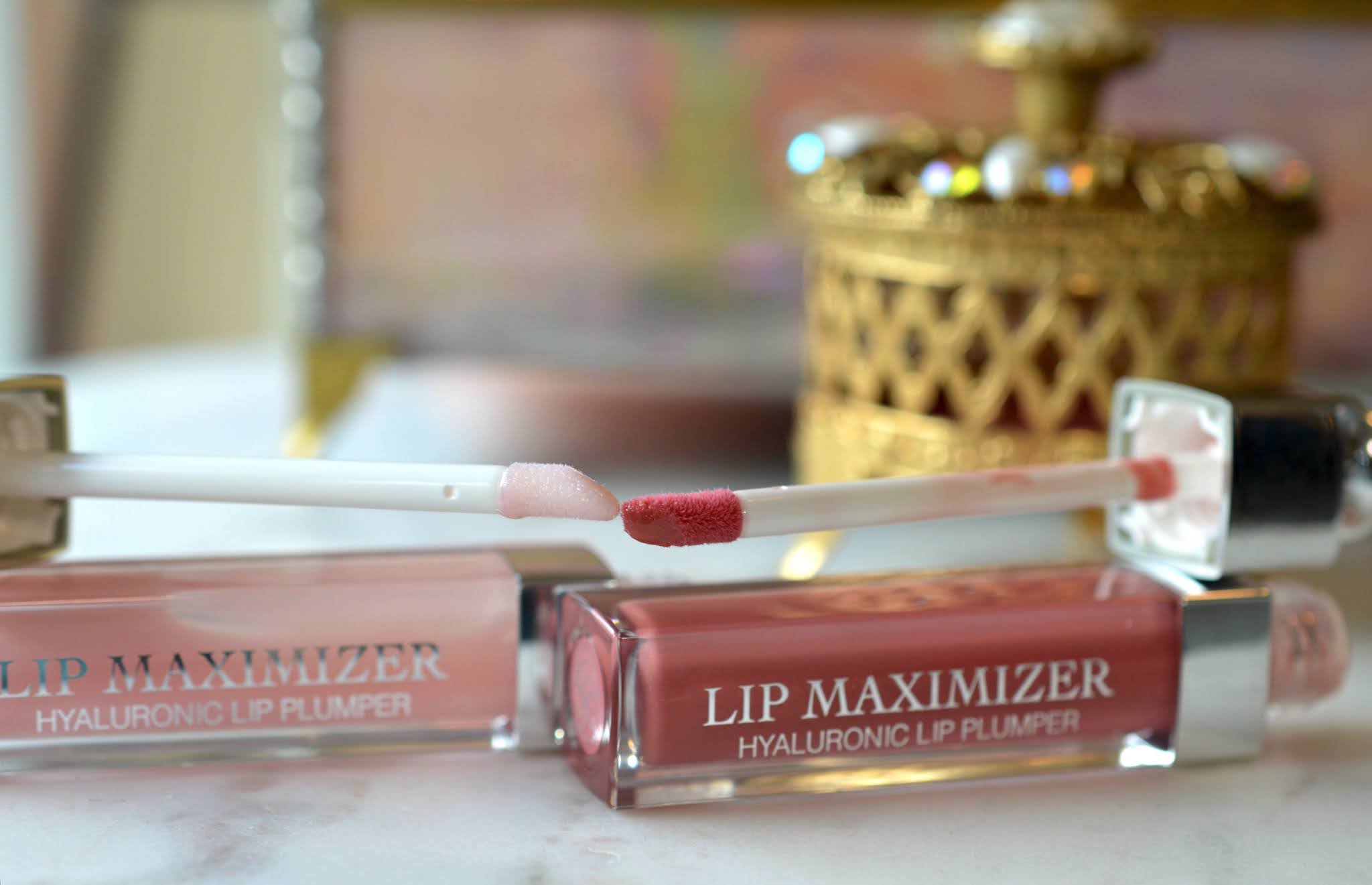 Dior Lip Maximizer Gloss in 001 Light Pink and 012 Rosewood