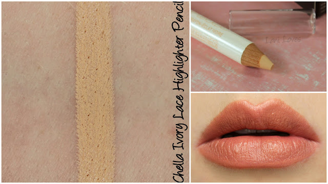 Chella Ivory Lace Highlighter Pencil Swatches & Review