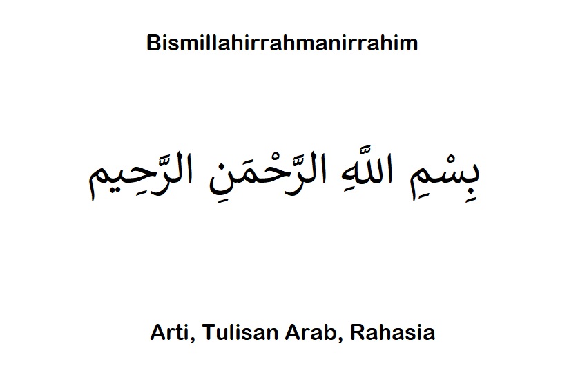 Bismillahirrahmanirrahim dalam bahasa arab