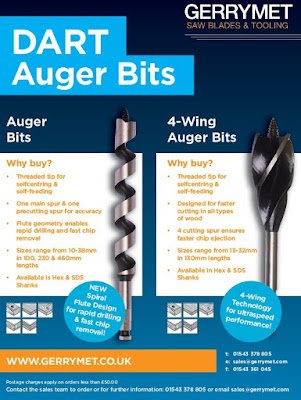 New Tooling from Gerrymet is our DART Auger Bits