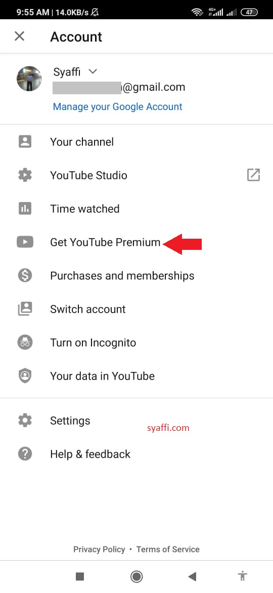 Picture in Picture YouTube Xiaomi