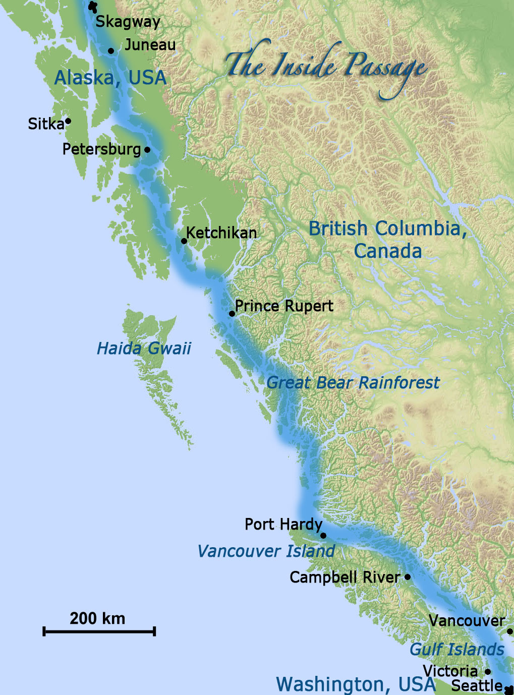 Watching the Sun Bake: Canada's Inside Passage