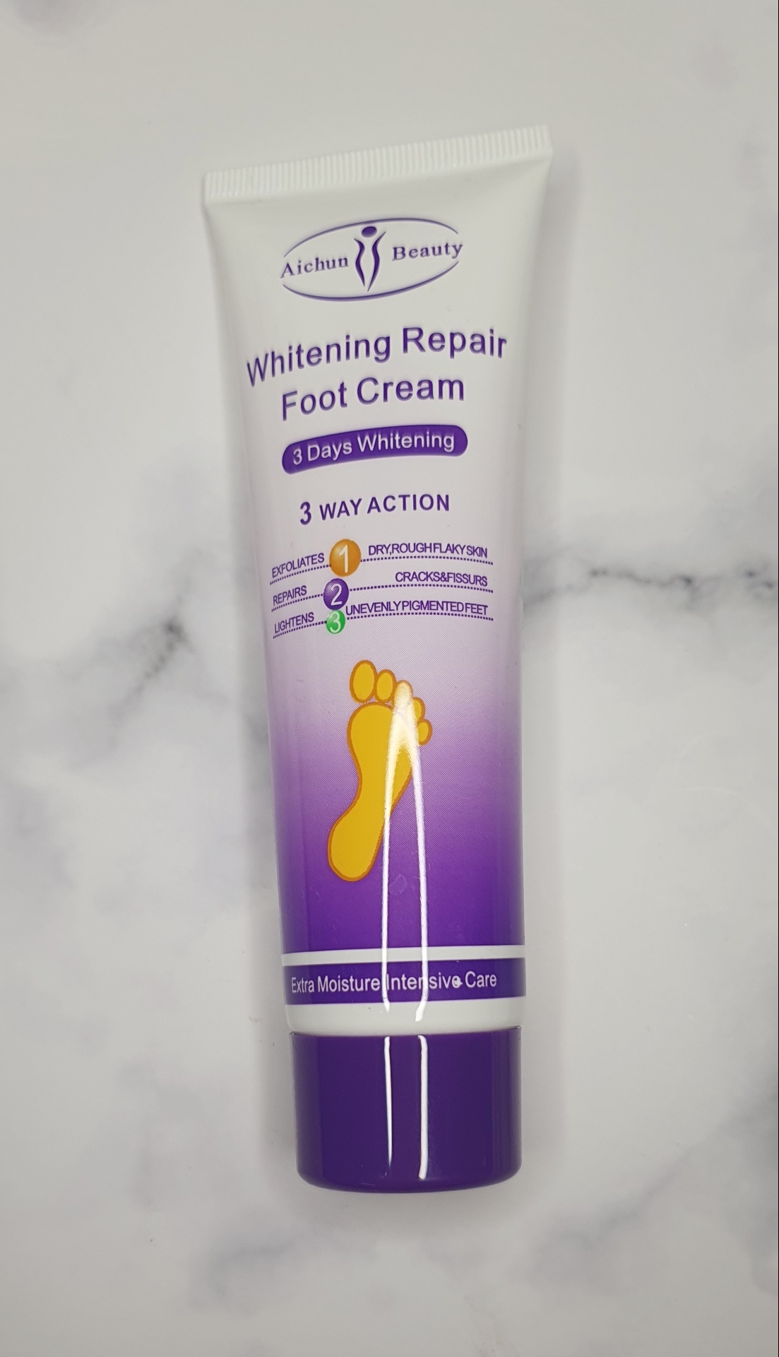 Review Aichun Beauty Whitening Repair Foot cream Myra Voices!