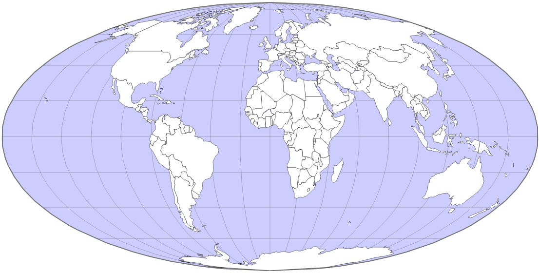 Mollweide Graticule Sphere 