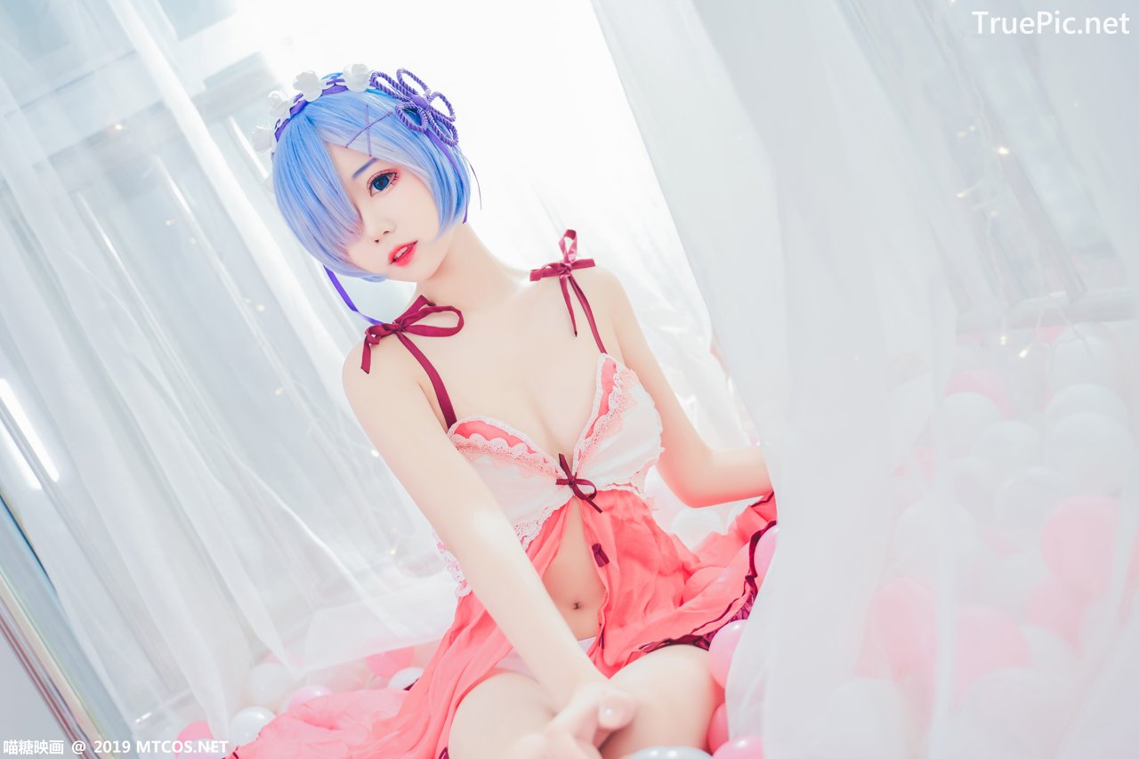 Image [MTCos] 喵糖映画 Vol.018 – Chinese Cute Model – Beautiful Rem Cosplay - TruePic.net - Picture-7