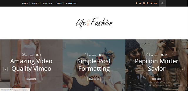Life-Fashion Blogger Template