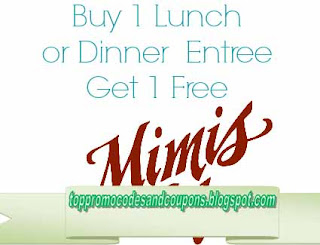 Free Promo Codes and Coupons 2023: Mimis Cafe Coupons