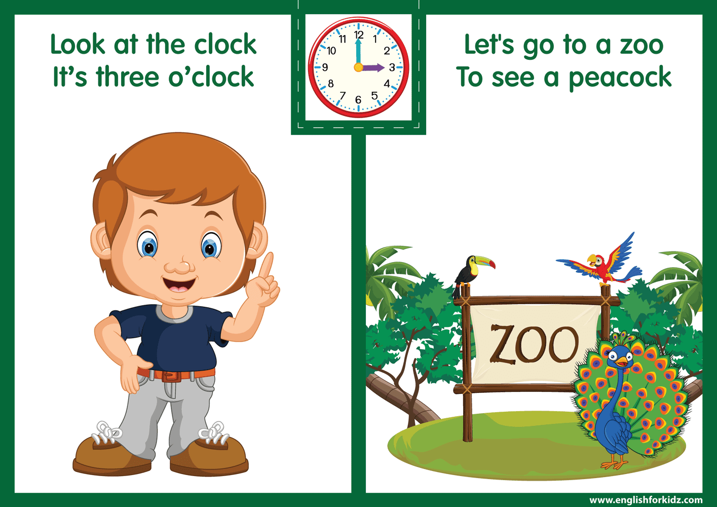 Telling Time on Clock RhymeBased Worksheets