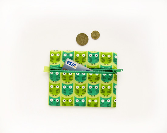 green coin purse, кошелек для монет