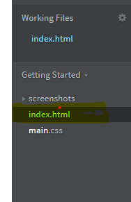 Rename your HTML file to index.html 