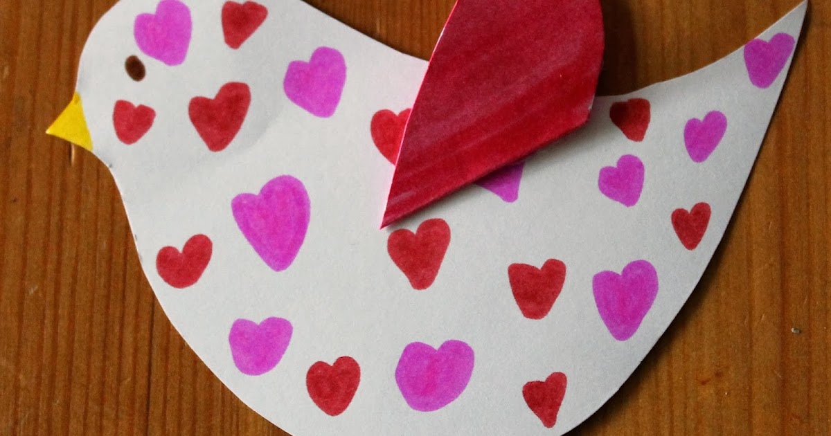 Sun Hats & Wellie Boots: Tissue Paper Heart Collage Card for