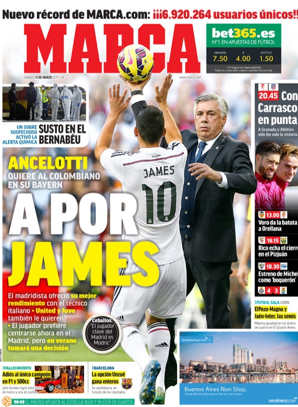 Bayern, Marca: "A por James"